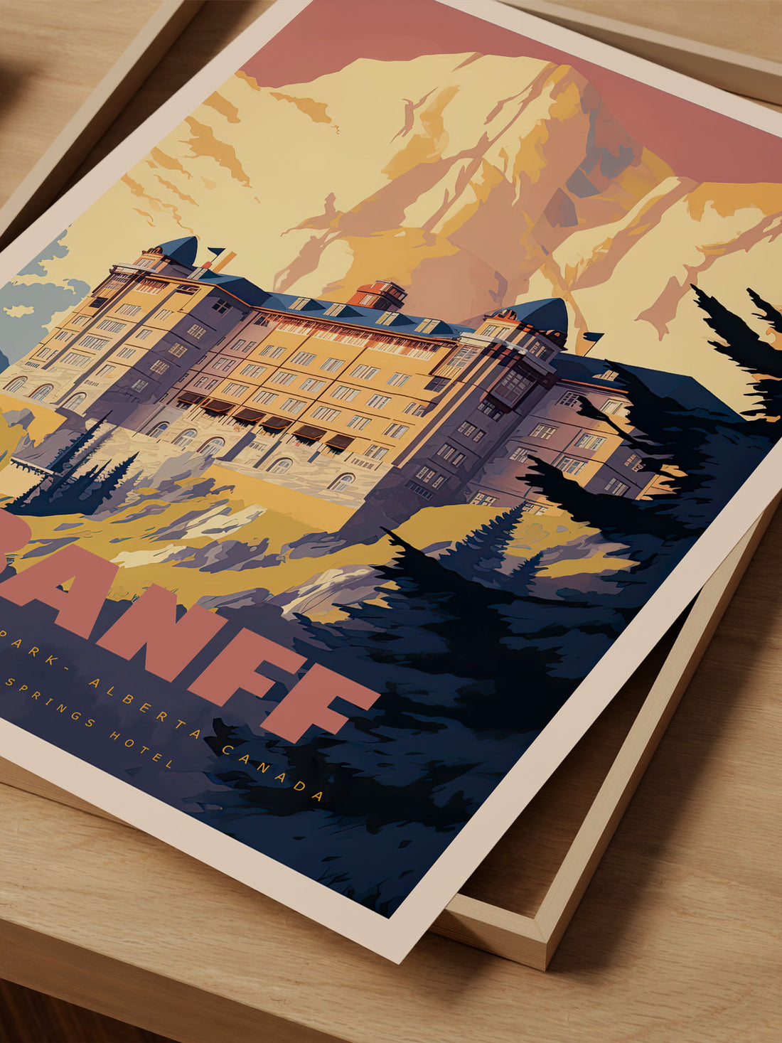 Banff National Park Poster - Banff Springs Hotel Art Print