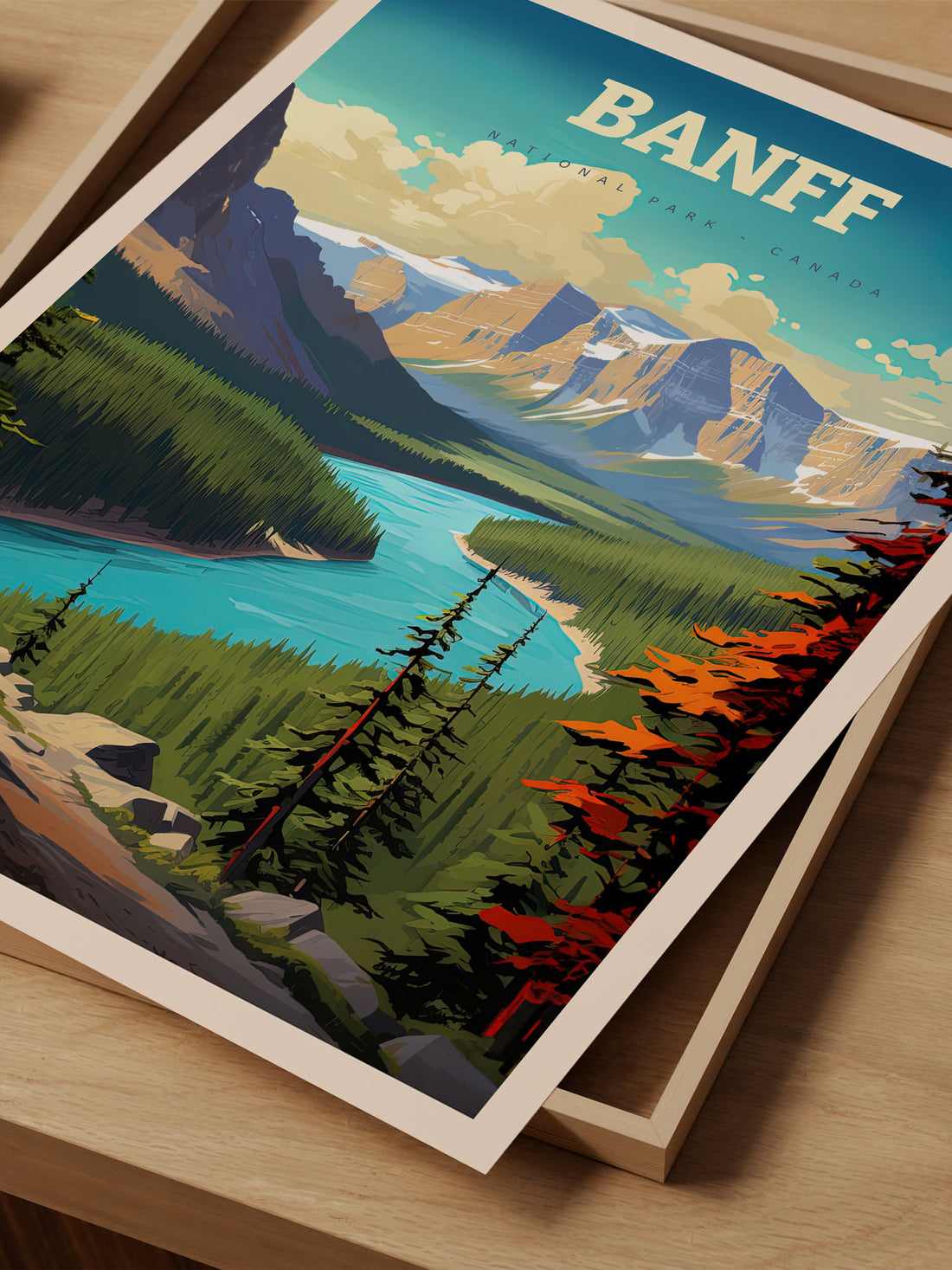 Banff National Park Art Print - Canadian Rockies Poster