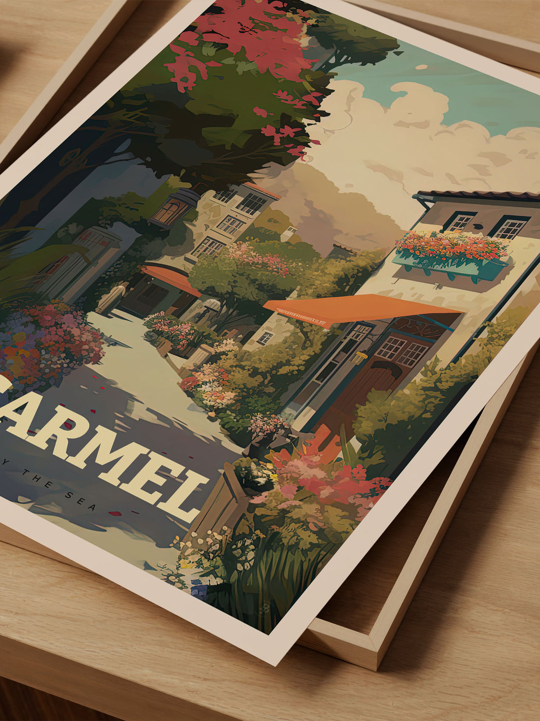 Carmel-by-the-Sea Travel Poster – Vintage-Inspired Wall Art Print