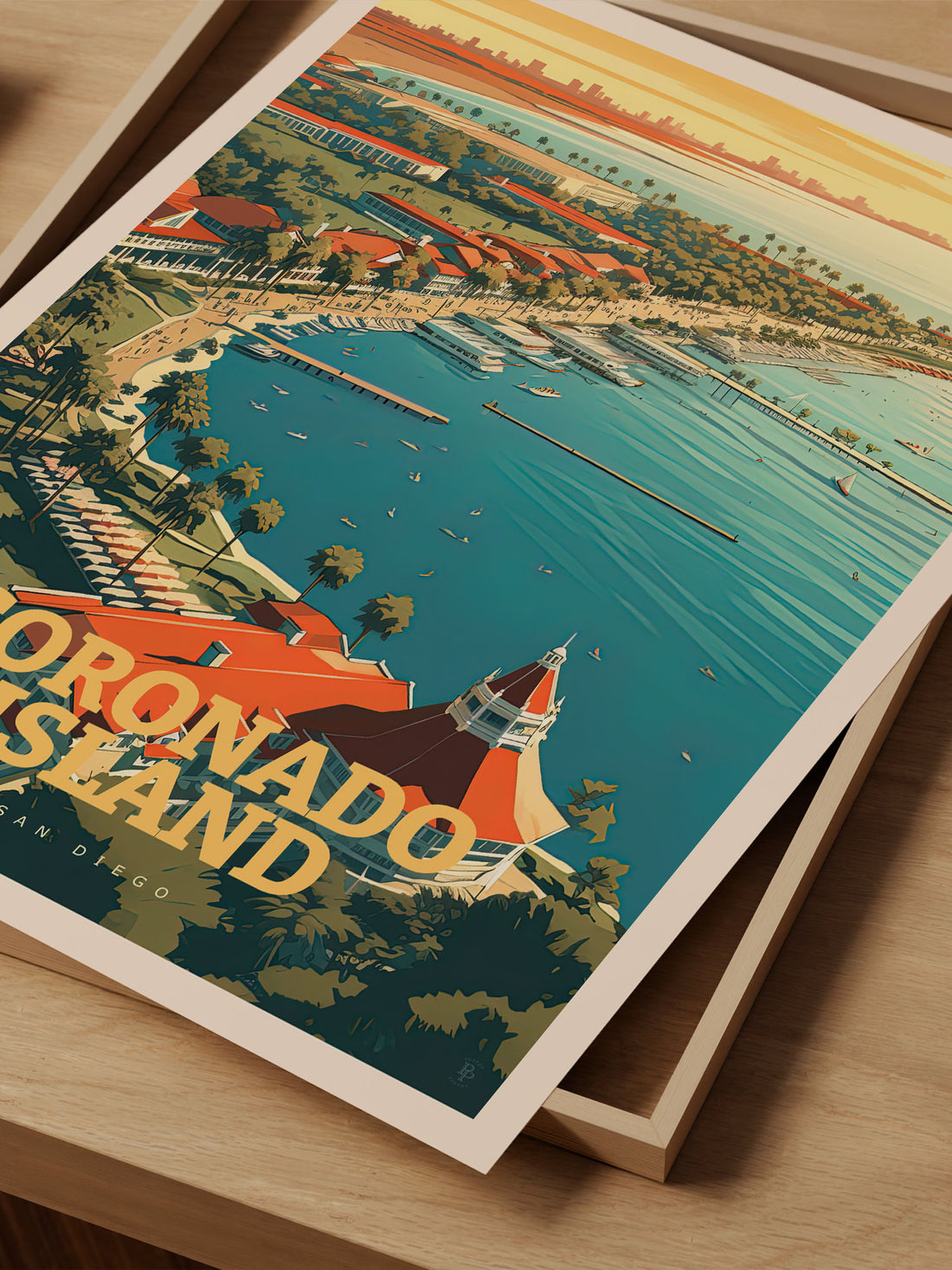 Coronado Island Travel Poster – Vintage-Inspired Wall Art Print