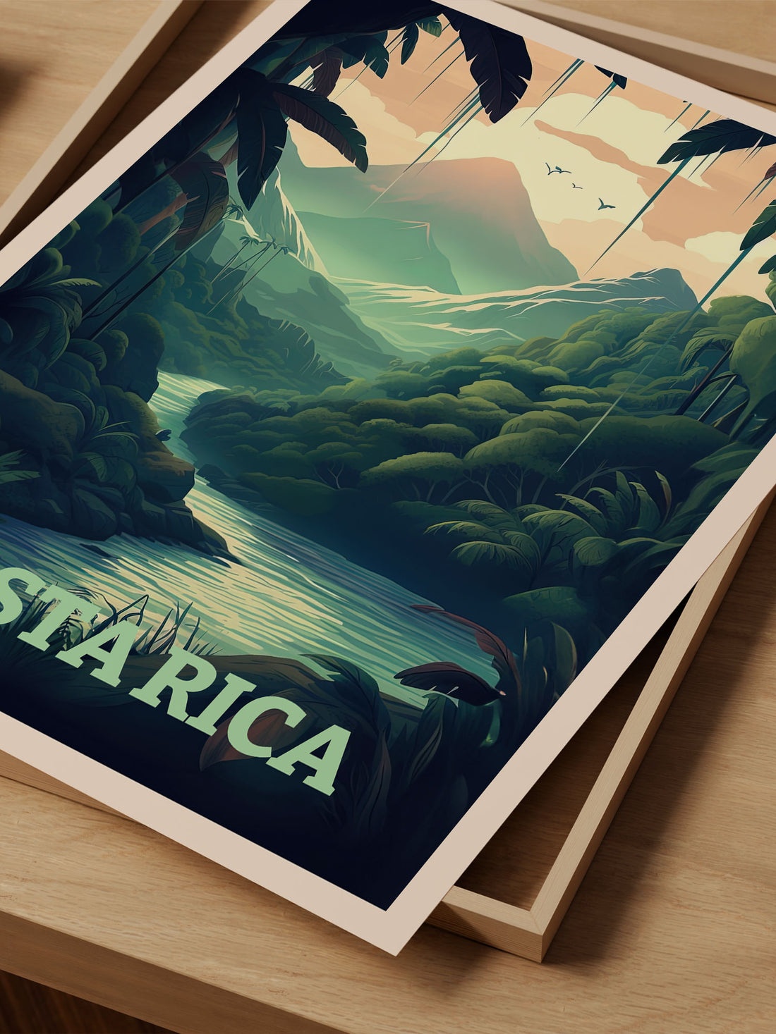 Costa Rica Travel Poster – Vintage-Inspired Wall Art Print