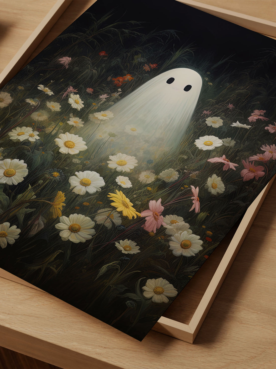 Gabby the Ghost in the Garden Art Print