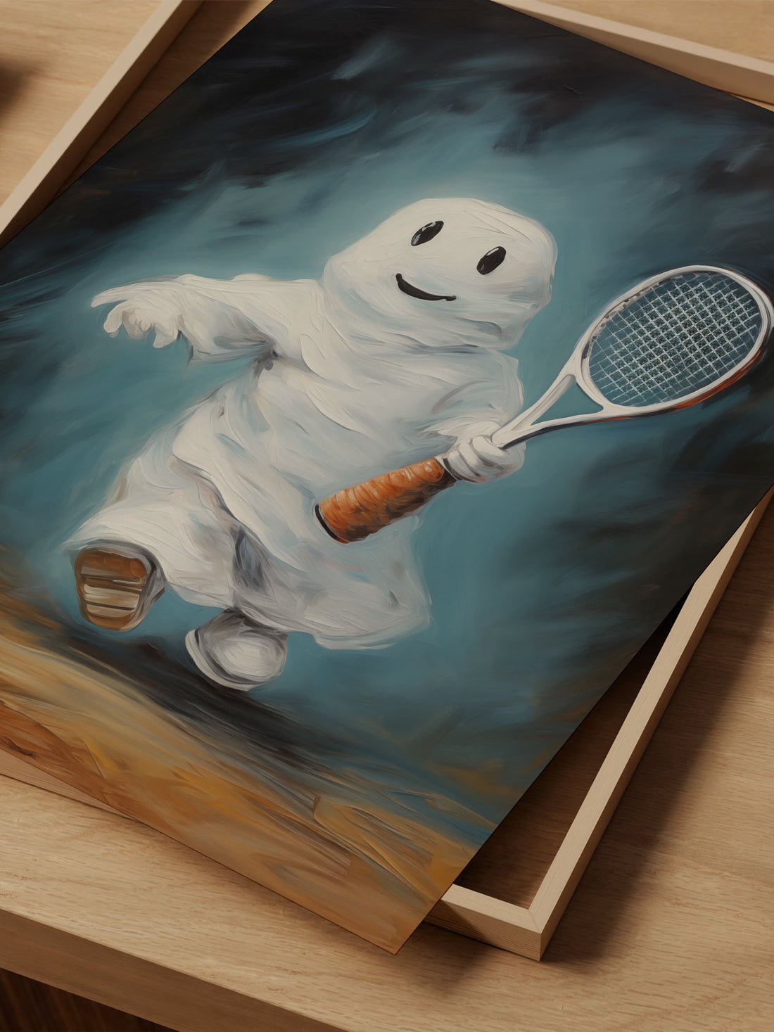 Gabby the Ghost Playing Tennis