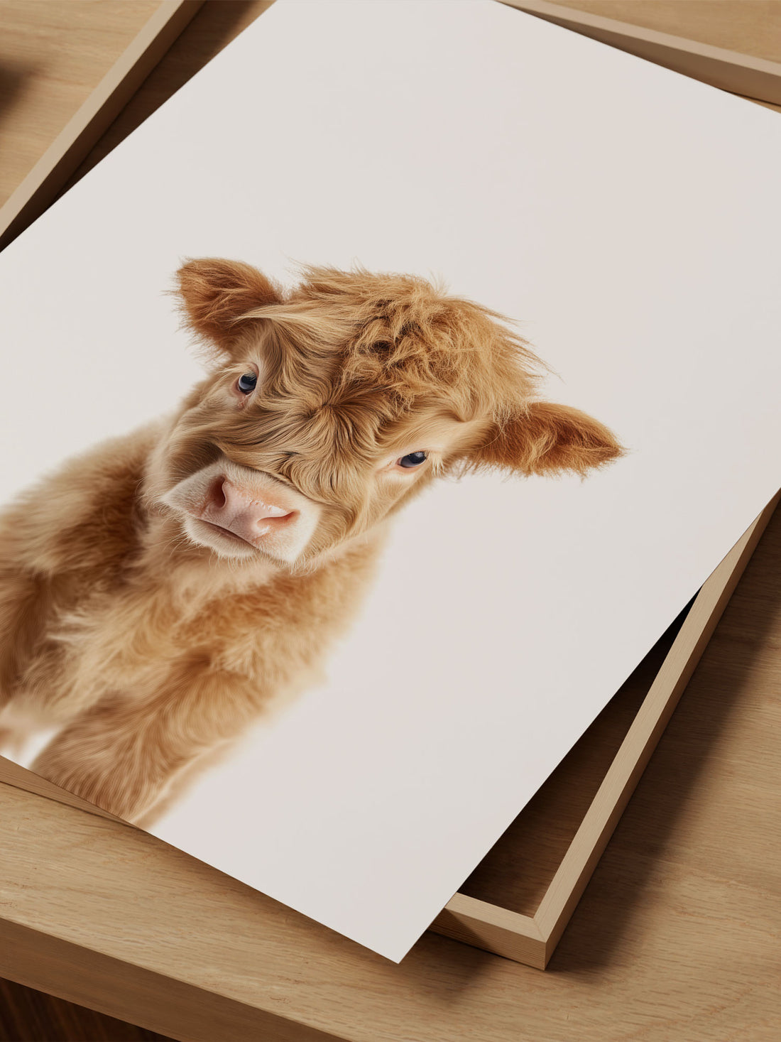 Baby Highland Cow Nursery Print – Cozy Nursery Decor