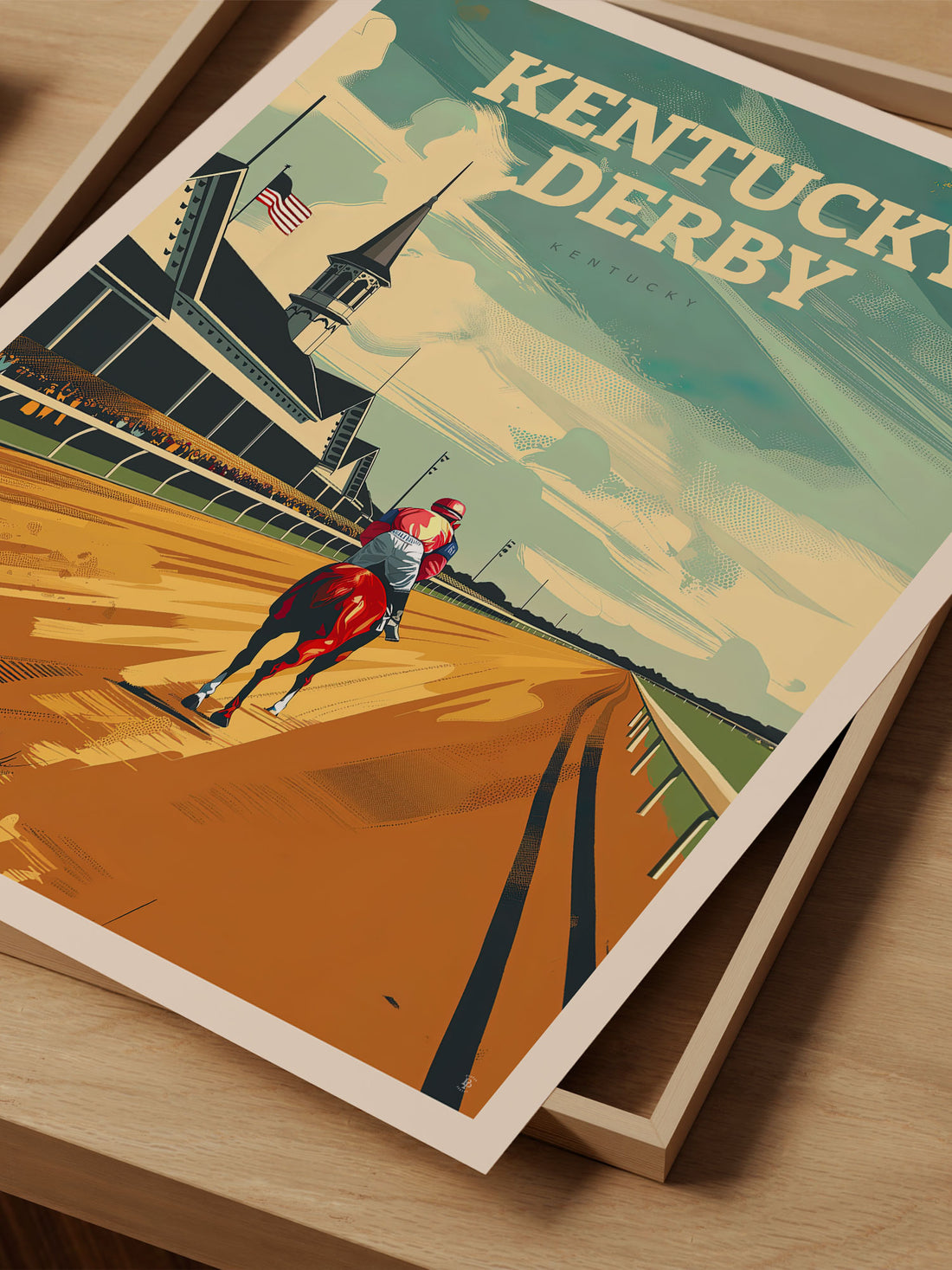 Kentucky Derby Travel Poster – Vintage-Inspired Wall Art Print