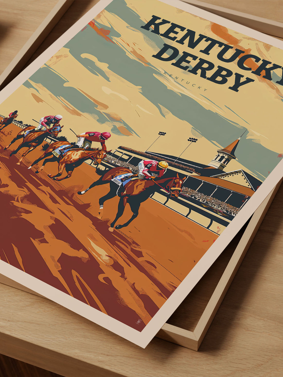 Kentucky Derby Travel Poster – Vintage-Inspired Wall Art Print