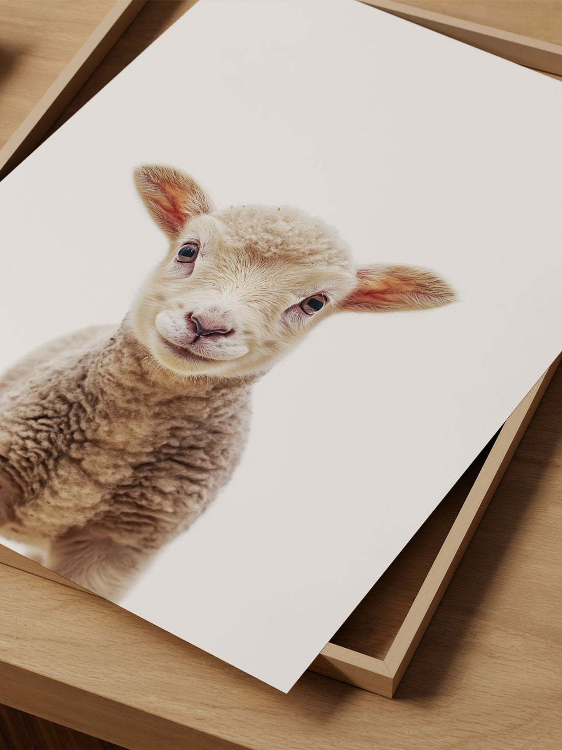 Baby Lamb Nursery Print – Cozy Nursery Decor