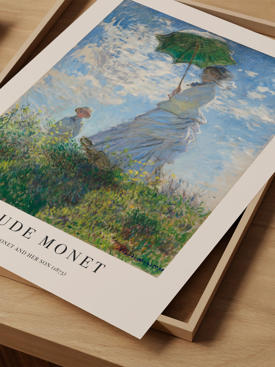 Claude Monet Madama Monet and Her Son – Famous Painters Collection – Fine Art Wall Decor