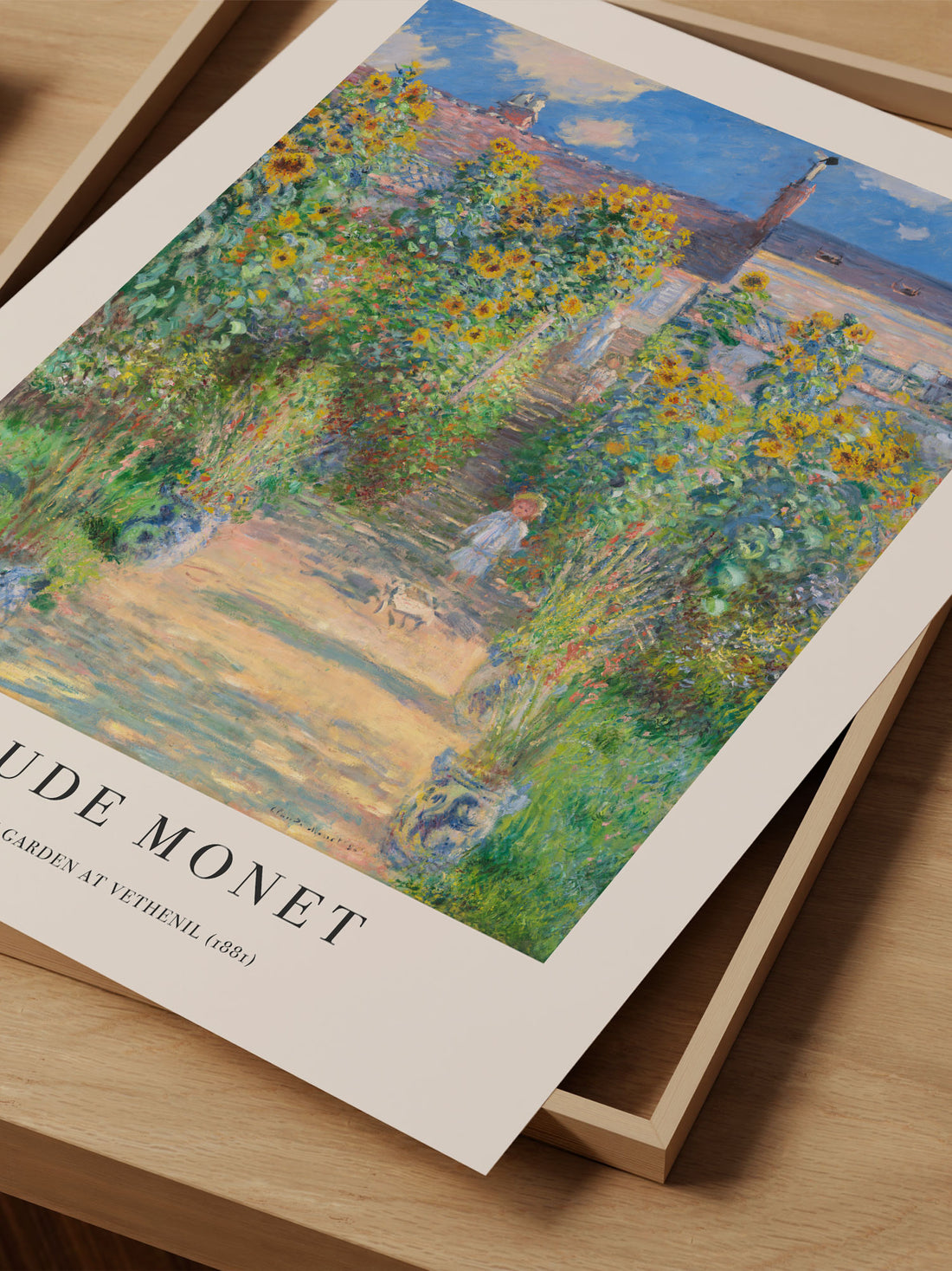 Claude Monet The Artist's Garden Fine Art Print