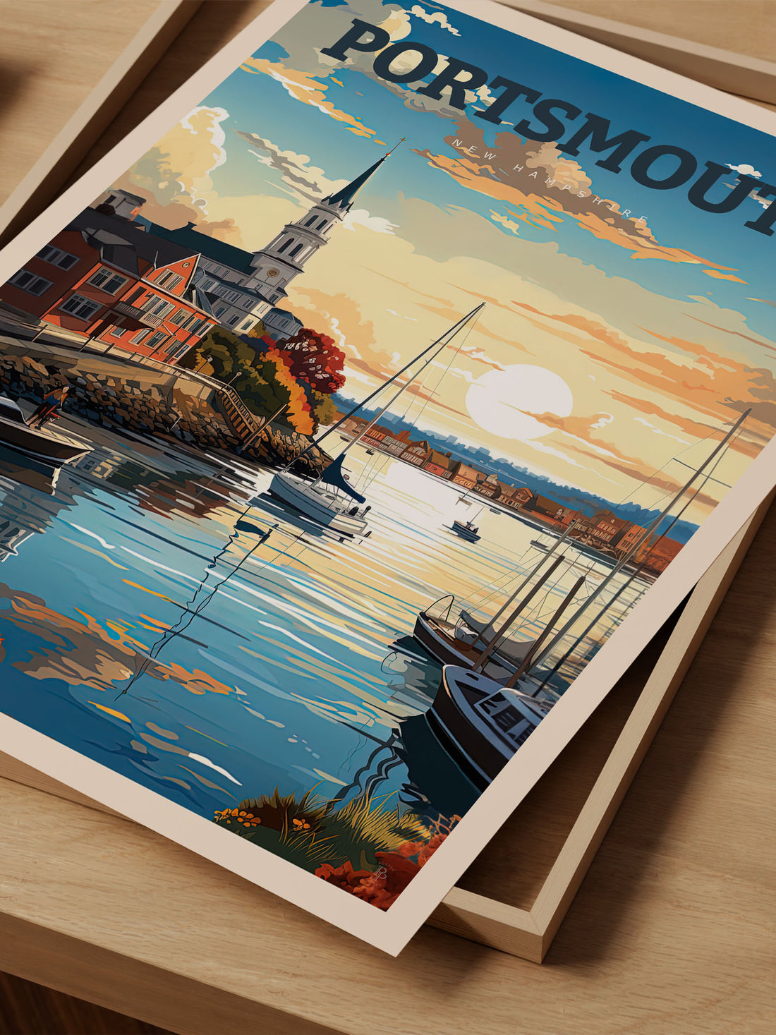 Portsmouth, New Hampshire Travel Poster