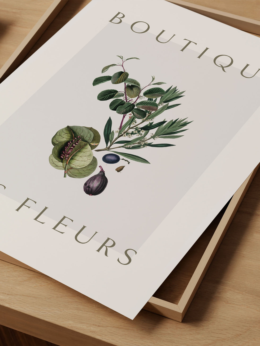 "Boutique des Fleurs" – Elegant Botanical Art Print