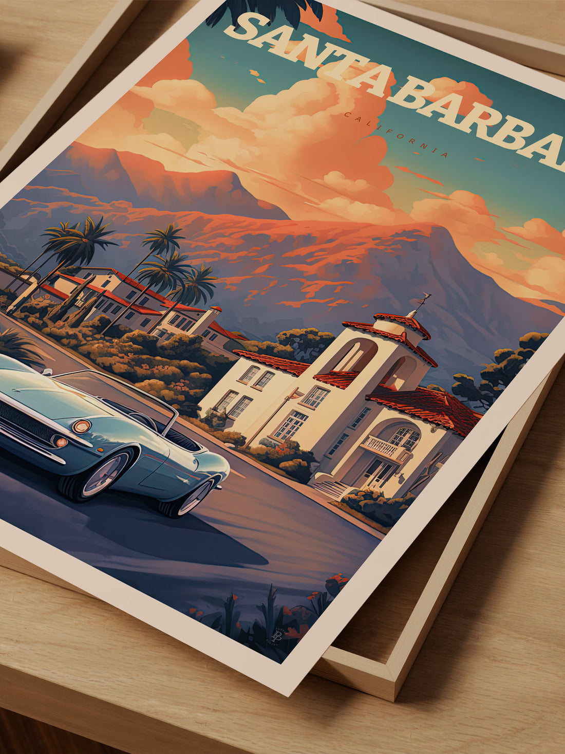 Santa Barbara, California Travel Poster