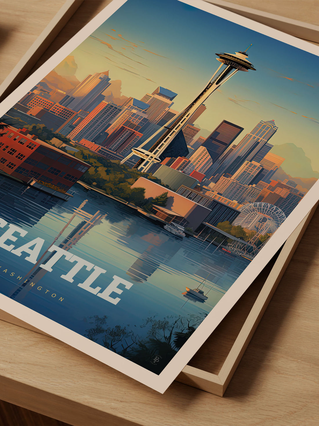 Seattle, Washington Travel Poster