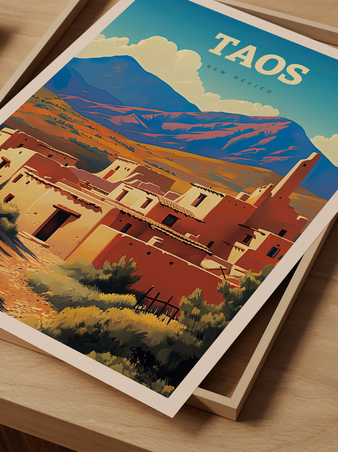 Taos, New Mexico Travel Poster