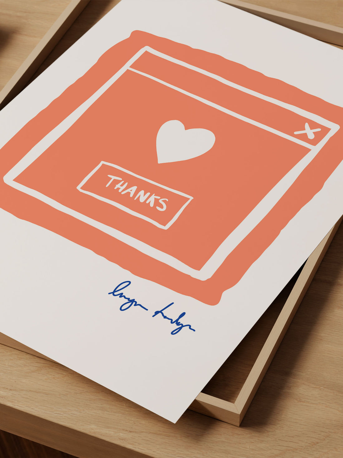 "Thanks" – Digital Appreciation Art Print