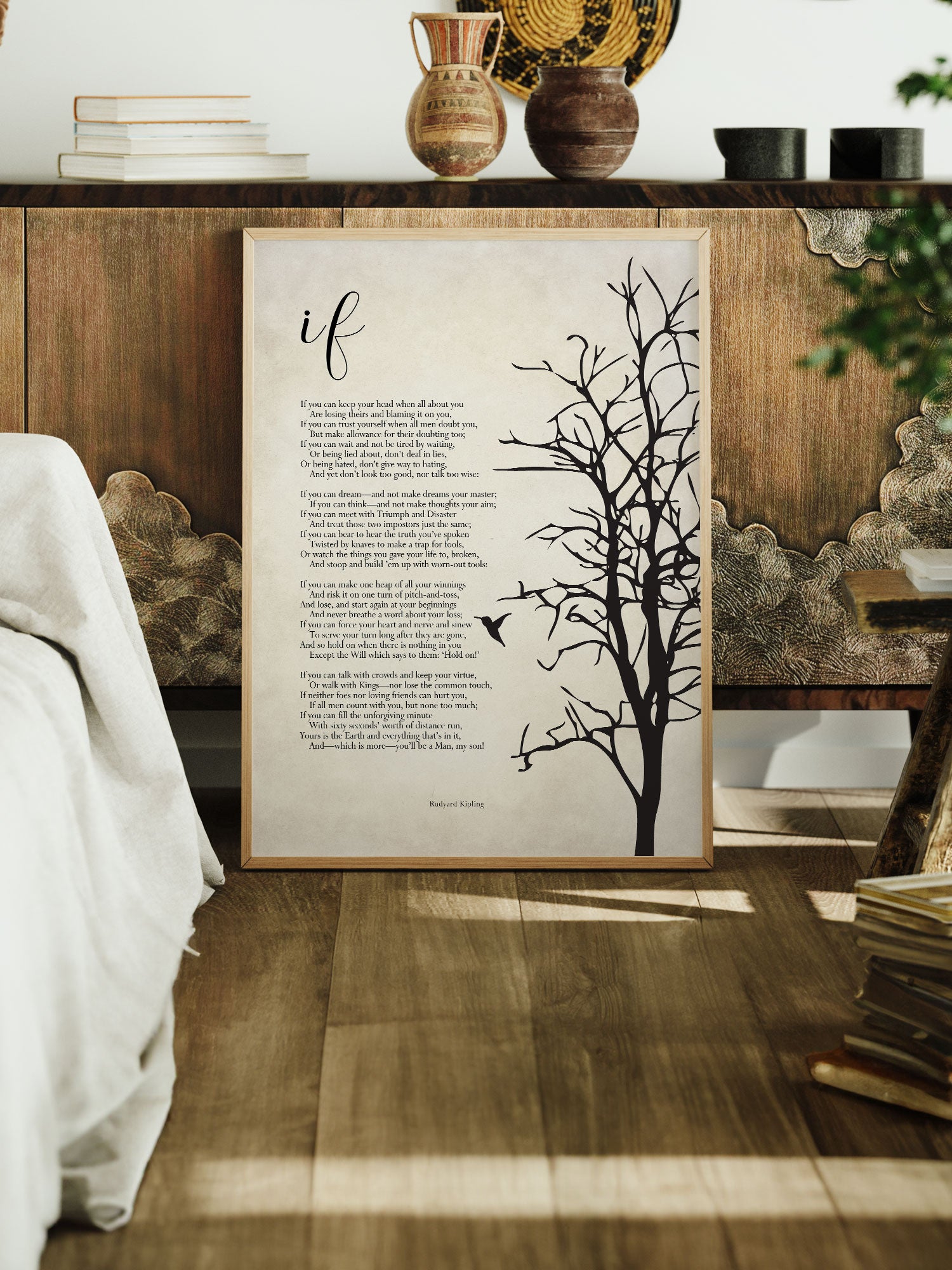 If Poem Print by Rudyard Kipling – Inspirational Art – Motivational Wa ...